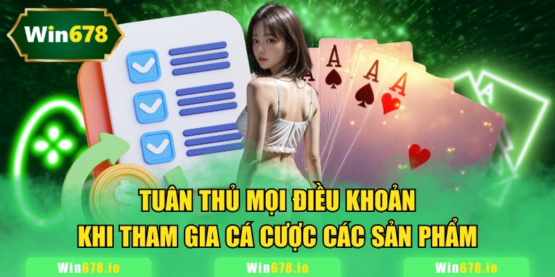 Tuân theo các điều khoản và điều kiện khi đầu tư đặt cược